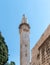 Jerusalem, Israel. View of the Omar Mosque from the courtyard of the Church of the Holy Sepulchre