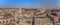 Jerusalem - October 03, 2018: Panorama of the old City of Jerusalem, Israel