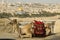 Jerusalem old city with a camel