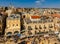 Jerusalem Old City with Christian Quarter over Omar Ibn El-Khattab Square seen from Tower Of David citadel in Israel