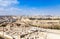 Jerusalem Old City Skyline, view to The Dome of the Rock, Islamic shrine located on the Temple Mount