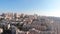 Jerusalem Orthodox neighbourhood with belz Synagogue Aerial view