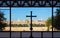 Jerusalem - Outlook from the window of Dominus Flevit church on Mount of Olives.