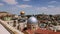 Jerusalem panoramic aerial roof view time lapse