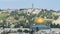 Jerusalem panoramic roof view to christians, jewish and muslims