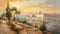 Jerusalem\\\'s Essence: Impressionistic Painting Captures City\\\'s Vibrancy