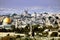 Jerusalem view from the Olive mountain, Israel