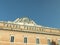 JESI, ITALY - MAY 17, 2022: Beautiful Teatro Comunale Pergolesi against blue sky, low angle view