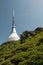 Jested - unique architectural building. Hotel and TV transmitter on the top of Jested Mountain