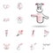 jester doll icon. handdraw icons universal set for web and mobile