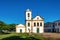 The Jesuit Baroque-Rococo style of the 18th century Church of Santa Rita in Paraty on Brazil\\\'s Costa Verde