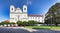 Jesuit church in Skalica, Slovak republic. Religious architecture. Place of worship. Cultural heritage. Architectural scene