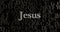 Jesus - 3D rendered metallic typeset headline illustration