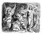 Jesus Appears to Mary Magdalene Outside the Tomb vintage illustration