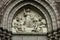 Jesus as wisdom among scholars, bas-relief above the door Chapel