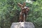 Jesus Carrying the Cross at The National Sanctuary of our Sorrowful Mother the Grotto in Portland, Oregon