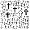Jesus Christ Abstract Cross,Christian cross,Jesus Cross Word Cloud Black Icons,Jesus christ christian cross word cloud,