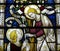 Jesus Christ and Mary Magdalene in stained glass