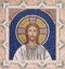 Jesus Christ, mosaic on house facade in Zagreb