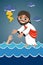 Jesus Christ Walking Water Saviour