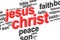 Jesus Christ Word Cloud Concept