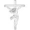 Jesus on the cross. Crucifixion of Jesus on the cross