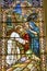 Jesus Cross Stained Glass Saint Mary& x27;s Catholic Church San Antonio Texas