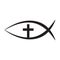 Jesus Fish, Christian Ichthys Fish symbol icon