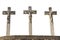 Jesus, Gestas and Dismas on the crosses