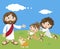 Jesus and kids