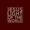 Jesus Light of the World red frame