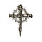 Jesus nail cross with thorn crown