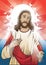 Jesus. Vector illustration decorative design