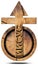 Jesus Wooden Symbol in Russian Language