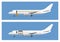 Jet airliner and cargo aircraft