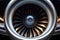 jet engine of a modern passenger airplane