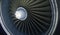 Jet engine turbine close-up background