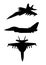 Jet Fighter Silhouettes