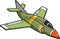 Jet Fighter Vector Illustration