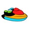 Jet ski water scooter icon, icon cartoon