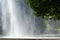 Jet spray water fountain in famous Herrenhausen Baroque Gardens in Hannover Germeny