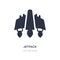 jetpack icon on white background. Simple element illustration from Future technology concept