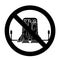 Jetpack in prohibition sign