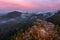 Jetrichovice, Czech Republic - Aerial view of Mariina Vyhlidka (Mary\\\'s view) lookout at Bohamian Switzerland