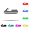 jetski multi color style icon. Simple glyph, flat vector of transport icons for ui and ux, website or mobile application