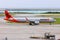 Jetstar Japan Airbus A321neo airplane at Okinawa Naha Airport in Japan