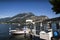 Jetty in Bellagio on Lake Como in Northern Italy