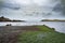 The jetty at Camus Mor at the coastline of north west Skye by Kilmuir - Scotland, United Kingdom