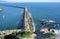 The jetty at Dana Point Harbor, Southern California.