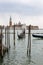 Jetty with gondolas on the Venice promenade